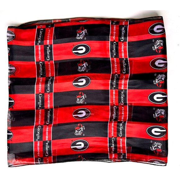 VTG University Georgia Scarf UGA Football Bulldogs Dawgs 58 in L x 12 in NWT - Picture 6 of 12